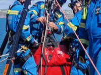 Coastguard rescues dog from cliff edge in daring operation