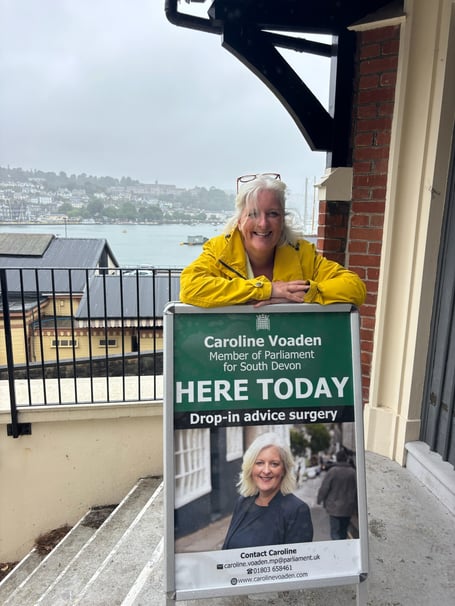 MP Caroline Voaden surgery tour