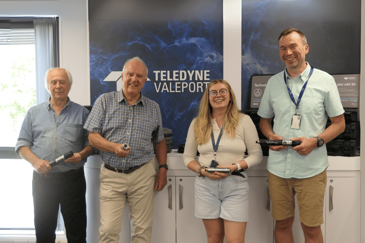 SHDC councillors and Teledyne staff