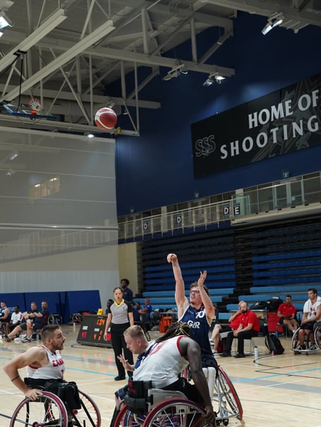 Oscar Knight in action