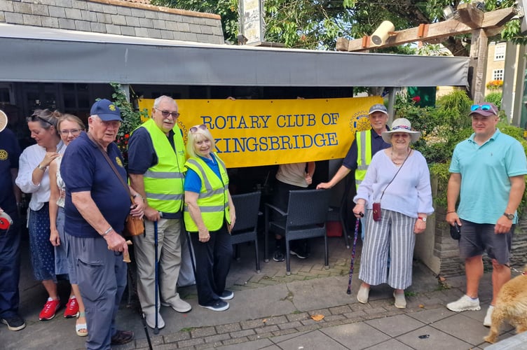 Members take part in the sponsored walk