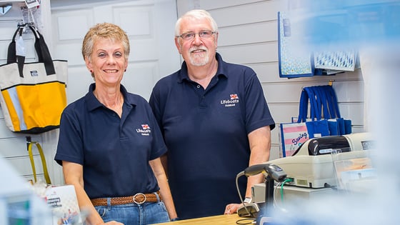 Shop Volunteers Marie and Ken Headley