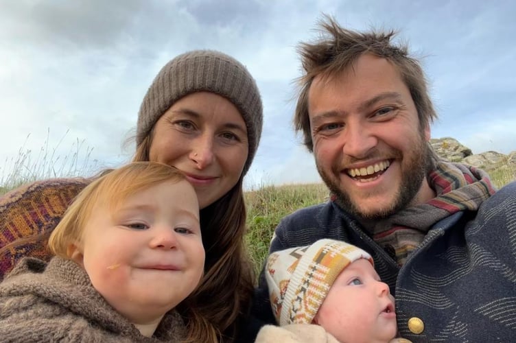 Joseph and Kate Rose with their children.