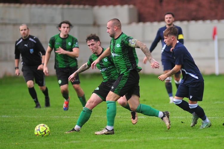South West Peninsula League Premier East. Teignmouth AFC versus Ivybridge Town. A win for Ivybridge with a full time score 2-3