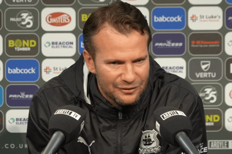 Plymouth Argyle head coach Tom Cleverley was left frustrated following his side's 1-0 loss to Peterborough United