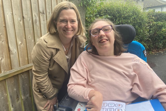 Rebecca Smith MP visits Dame Hannahs