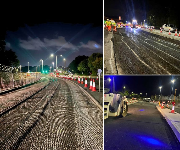 Woolwell to the George roadworks