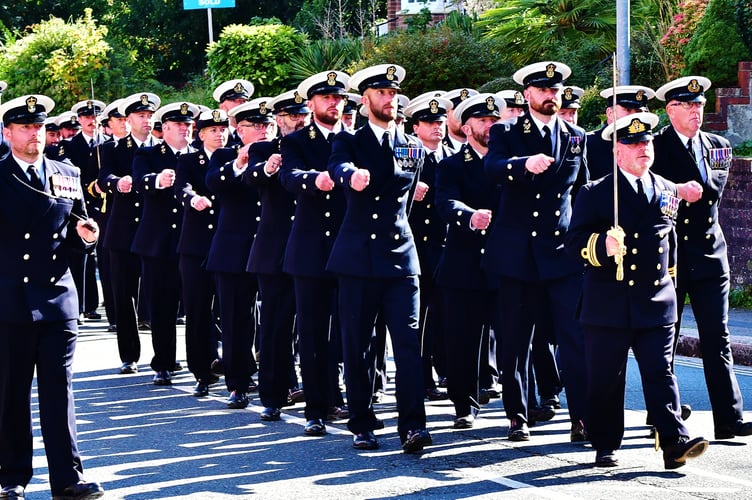 The Royal Navy training base exercised its Freedom of the Town with a spectacular parade (Pictures: Andy Campfield)