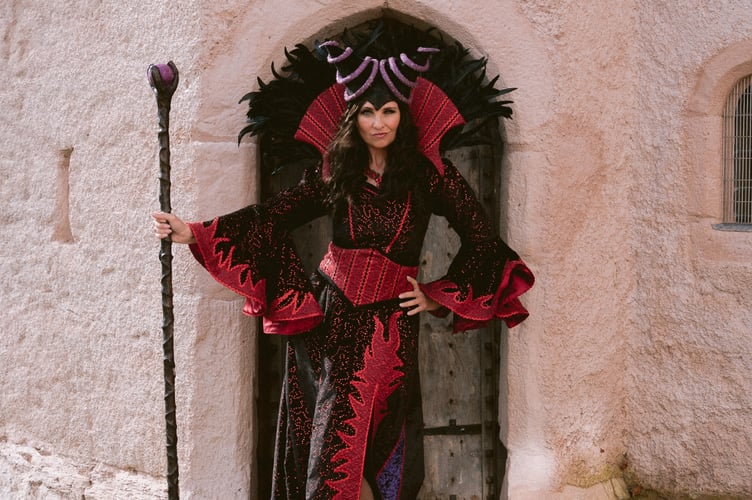 TV soap favourite and Strictly Come Dancing finalist Emma Barton stars as the wickedly enchanting Carabosse the witch in the Princess Theatre's panto Sleeping Beauty.