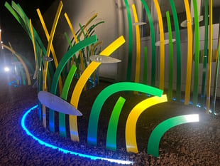 Torbay Hospital unveils Seagrass Meadow sculpture