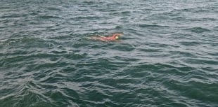 Sharon feels “lucky” after 15-hour channel swim