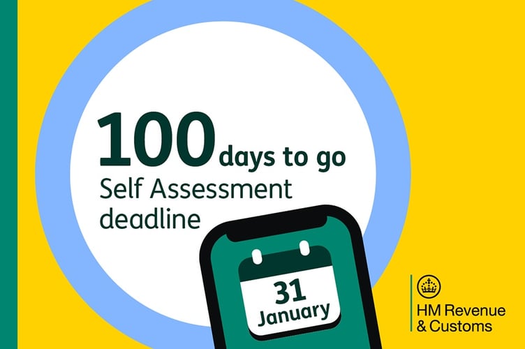100 days to go until Self Assessment deadline.