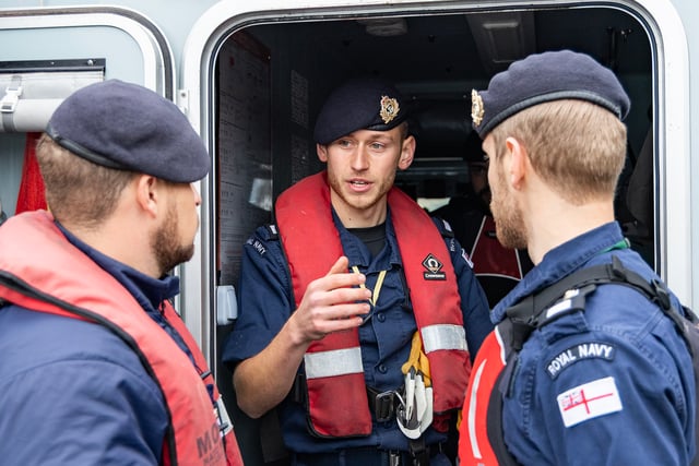 Navy cadets in Devon rescue drill