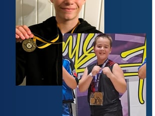 Lilly and Reggy bring gold medals to Ivybridge Community College