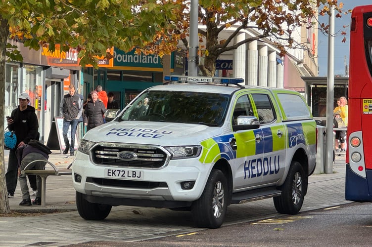 One of the police vehicles from Wales.  AQ 6356