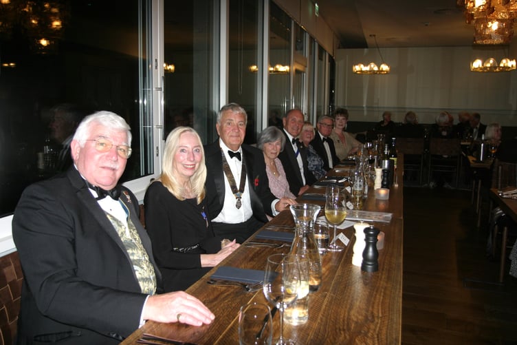 Pictured, left to right are: Rotary Assistant District Governor Adrian Laurie and his wife Susan, Dartmouth Rotary President Peter Goldstraw and his wife Denise, immediate past President Bernard Young and his wife Lyn and Rotary Secretary Shaunagh Radcliffe and her husband Fred.