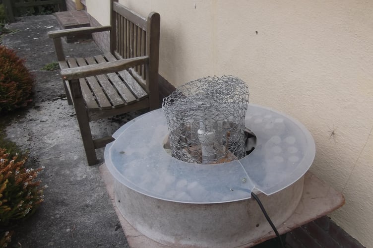 Gordons Old Moth trap, which he made 50 years ago