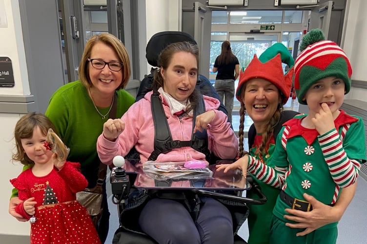 Residents, family and friends enjoy Dame Hannahs Christmas Fayre.