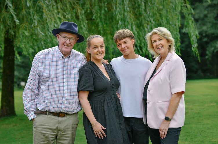 Four generations - Bruce Brunning (owner), Sam Colton (Daughter), Archie Colton (Grandson) and Lesley Brunning (Owner)