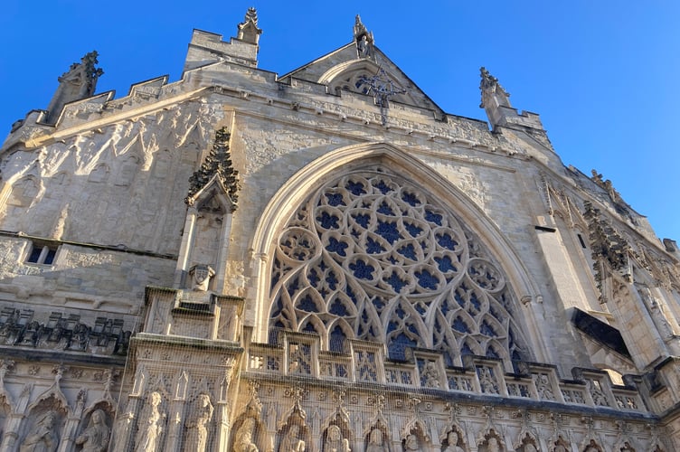 A close-up of the Cathedral