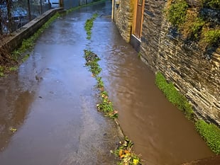 Kingsbridge roads flood after heavy downpour