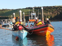 RNLI Salcombe and Rowing Club joint training enhances safety