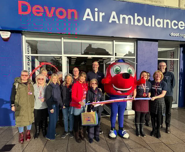 Newest air ambulance charity shop opened by founder
