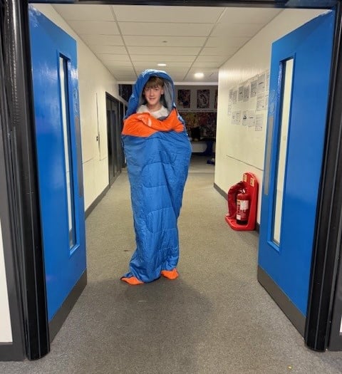 Dartmouth Academy's Year 10 pupils host school sleepover