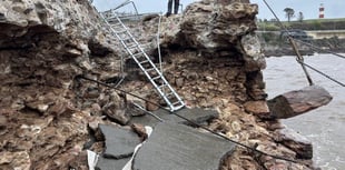 Plymouth's West Hoe Pier collapses after Storm Bram destruction