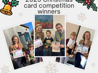 Rebecca Smith announces winners of Christmas card competition