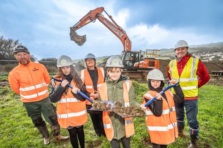 Kingsbridge Community College help Baker Estates with ground breaking.