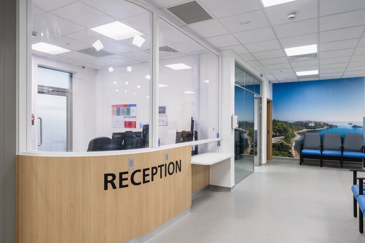 Torbay Hospital emergency department new reception/ Photo Torbay and South Devon NHS Trust 