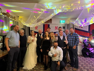 Salcombe RNLI celebrates Malcolm Church's wedding to Lou