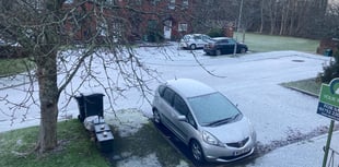 Woolwell wakes to snow and icy roads