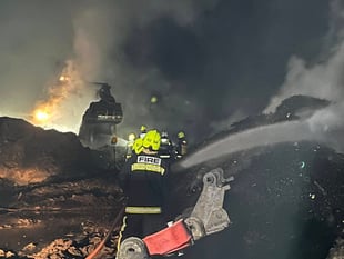 Modbury and Totnes amongst 13 fire crews called to compost fire