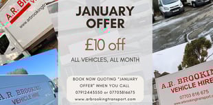 Save money with A R Brooking Transport's January Offer 