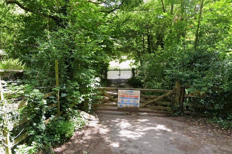 Gateway to the Harbertonford treatment works (Image courtesy: Google Street View) Cleared for use by LDRS partners