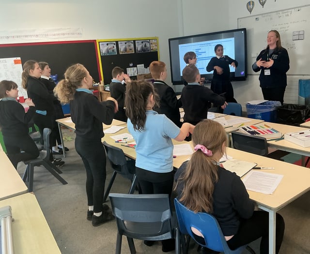 Pupils take action on waste