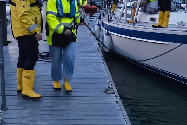 RNLI Salcombe crew achieve new qualifications in tough conditions