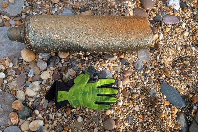 Second suspected bomb found on beach