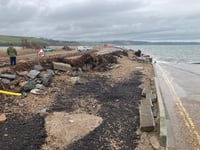 Flooding follows storms in South Devon