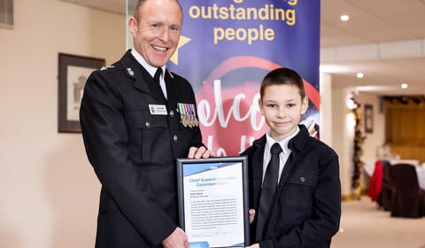 Teenager Arthur Good and PC Simon Cooper praised at awards