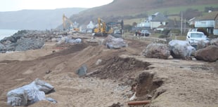 Hollowed out by the sea after storms batter Beesands