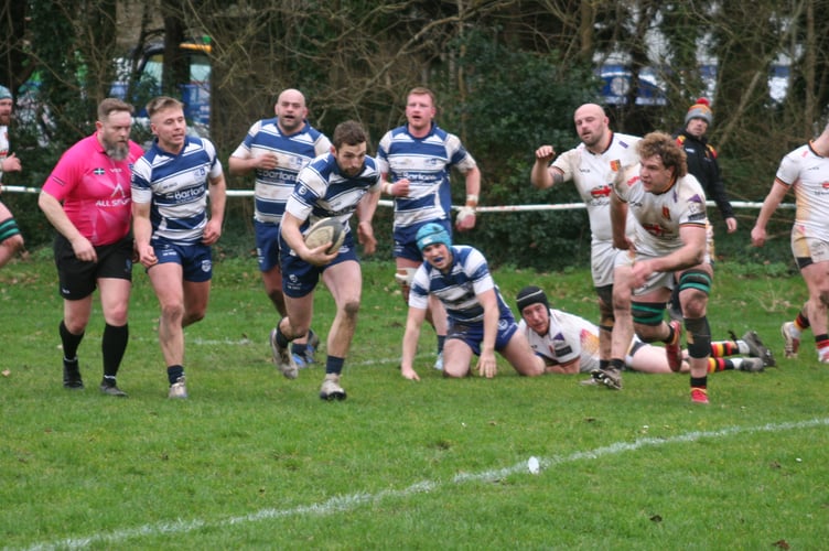 Jon Merrin is set to score for Kingsbridge