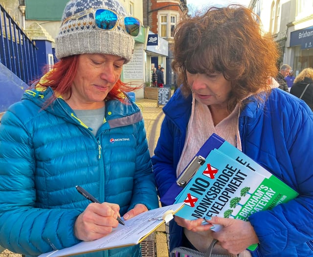 Support for Brixham homes protest petition