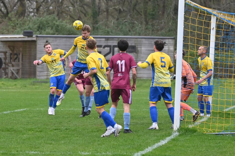 South Devon Football League  Herald Cup match action from  Watts Blake and Bearne versus Chudleigh Athletic.  A 4-4 draw saw it go down to penalties  with The Claymen taking the win at 4-3.