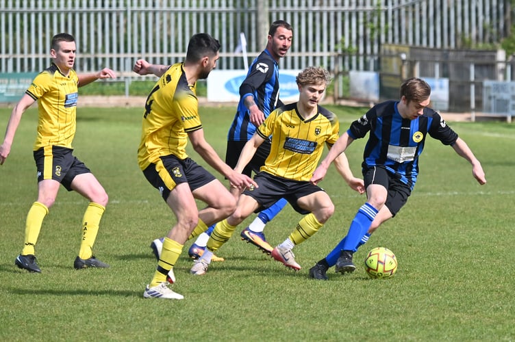 South Devon Football League Division 1. Buckland Athletic 2nds versus Beesands Rovers. A 3-1 home win for Buckland