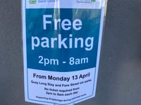 Free parking implemented to encourage visitors