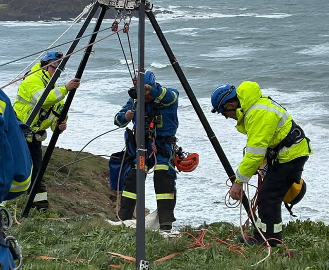 Children rescued from Challaborough cliffs in dramatic operation