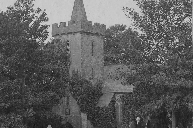 Buckland New Wesleyan Church. Memorial stone laying Whit Monday June 18 1908